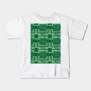 Circle and Square Pattern Kids T-Shirt